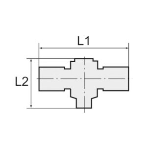 T-Steckverschraubung »click-clock«, drehbar, M5 a., Schlauch-Ø 4