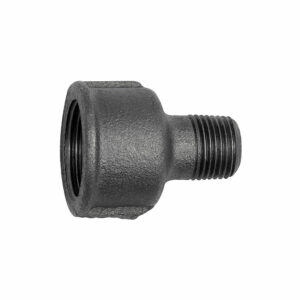 Reduziermuffe 246, Rp 3/8 i., R 1/4 a., Temperguss schw.