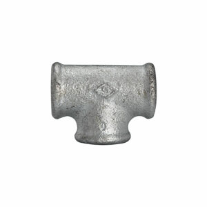 T-Stück 130, IG/IG/IG, Rp 1/4, schwarzer Temperguss feuerverz.