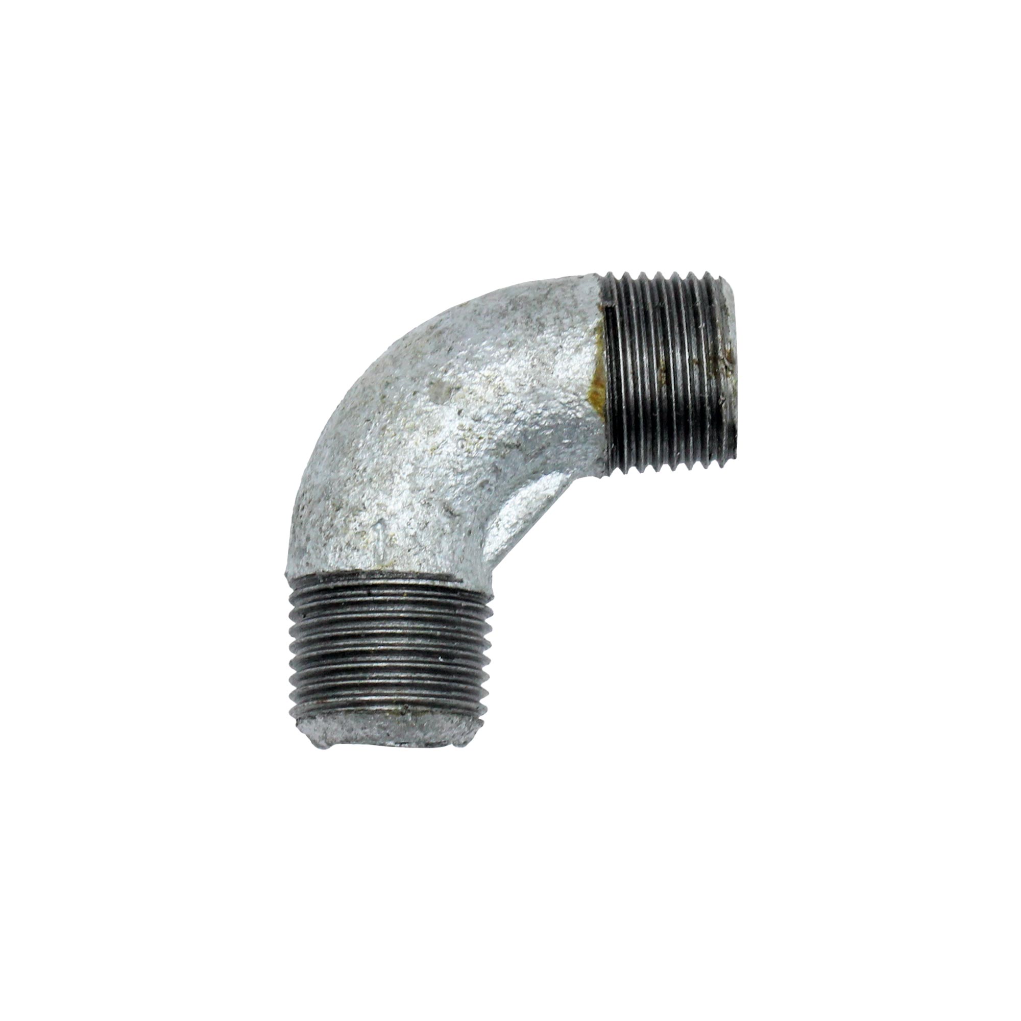 Winkel 94, 90°, AG/AG, R 3/8, schwarzer Temperguss feuerverz.