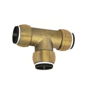 T-Verbinder, Messing, »sharkbite«, für Rohr-Außen-ø 15 mm