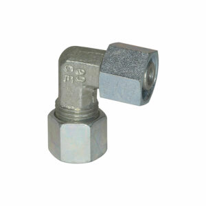 Einstellbare Winkel-Verschraubung, Rohr-Außen-Ø 6, Stahl verz.