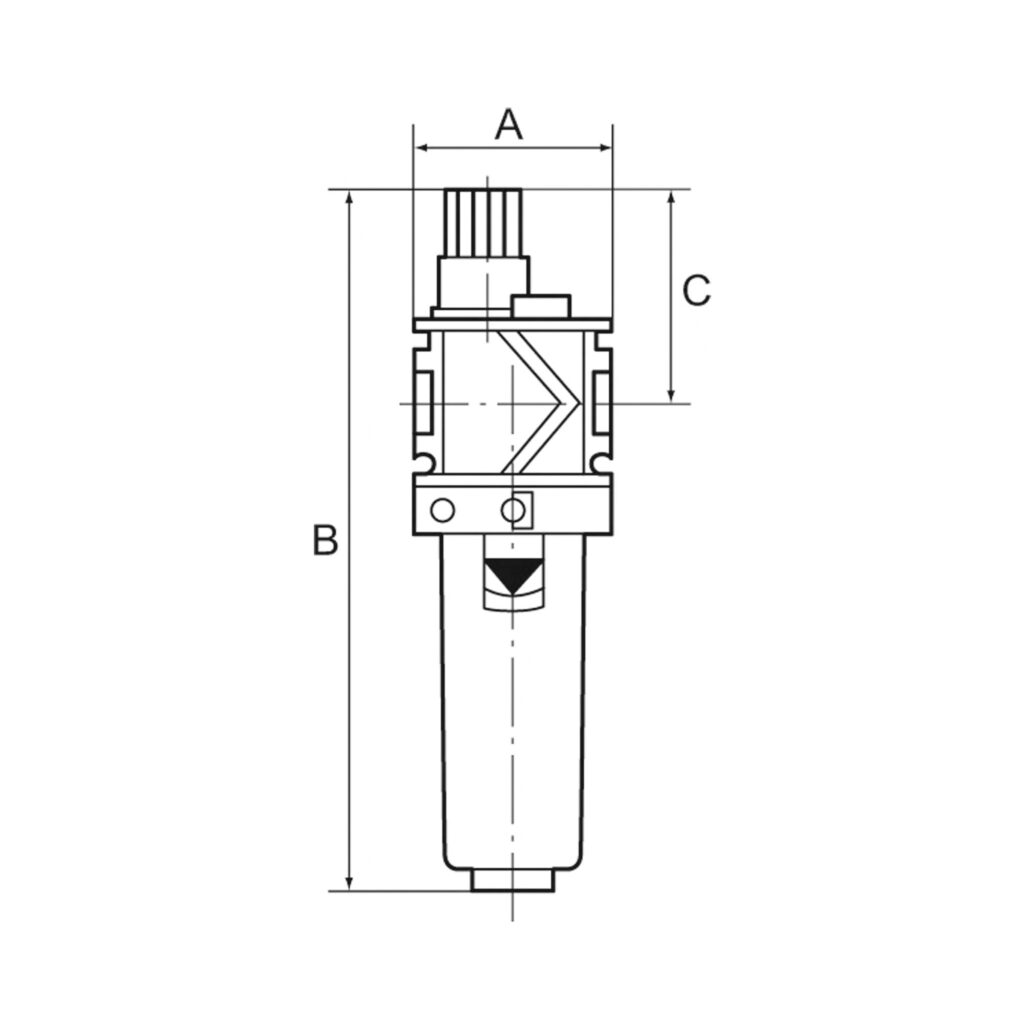Nebelöler »variobloc«, mit Polycarbonatbehälter, BG 1, G 1/4