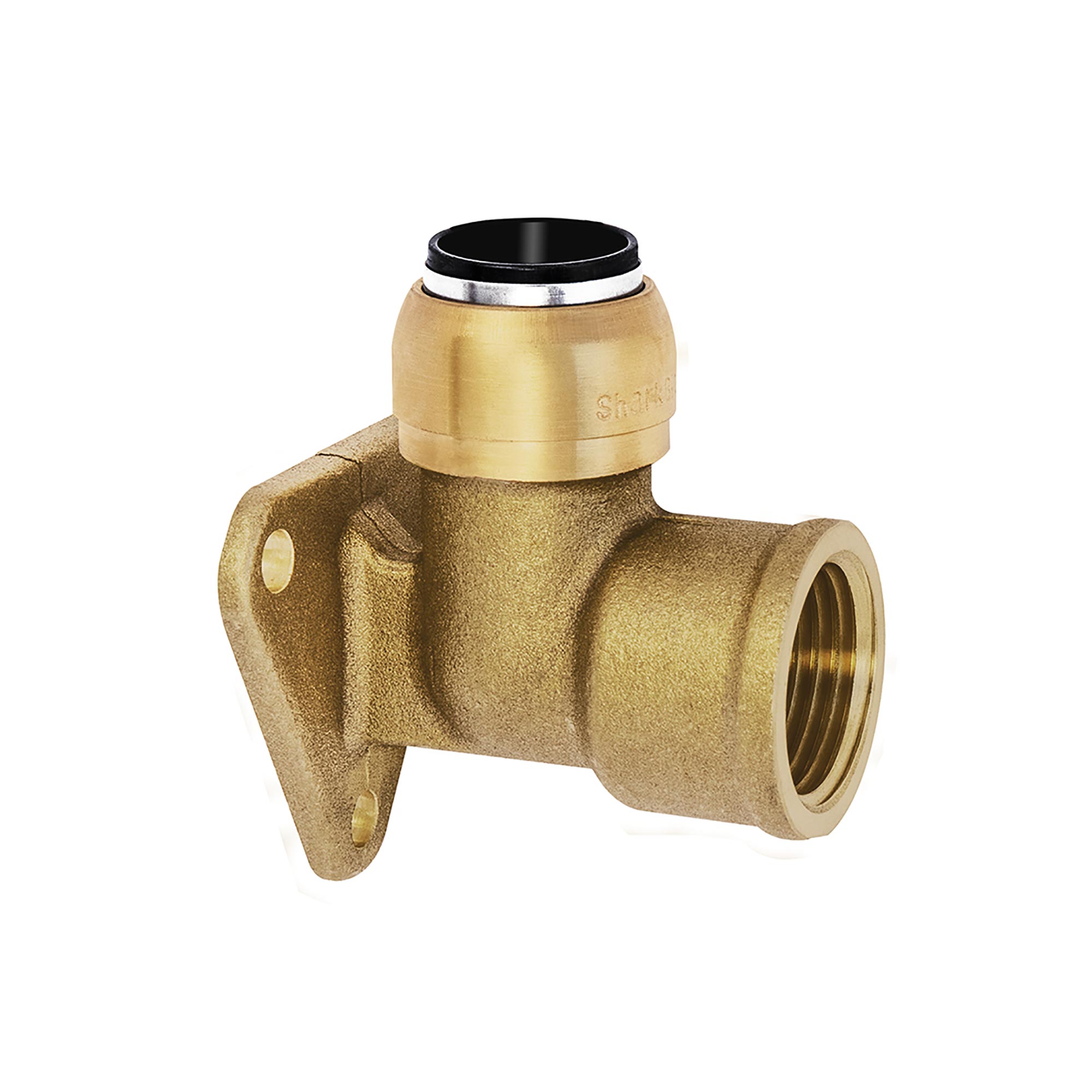 Wandwinkel, Messing, »sharkbite«, G 1/2, für Rohr-Außen-ø 15 mm