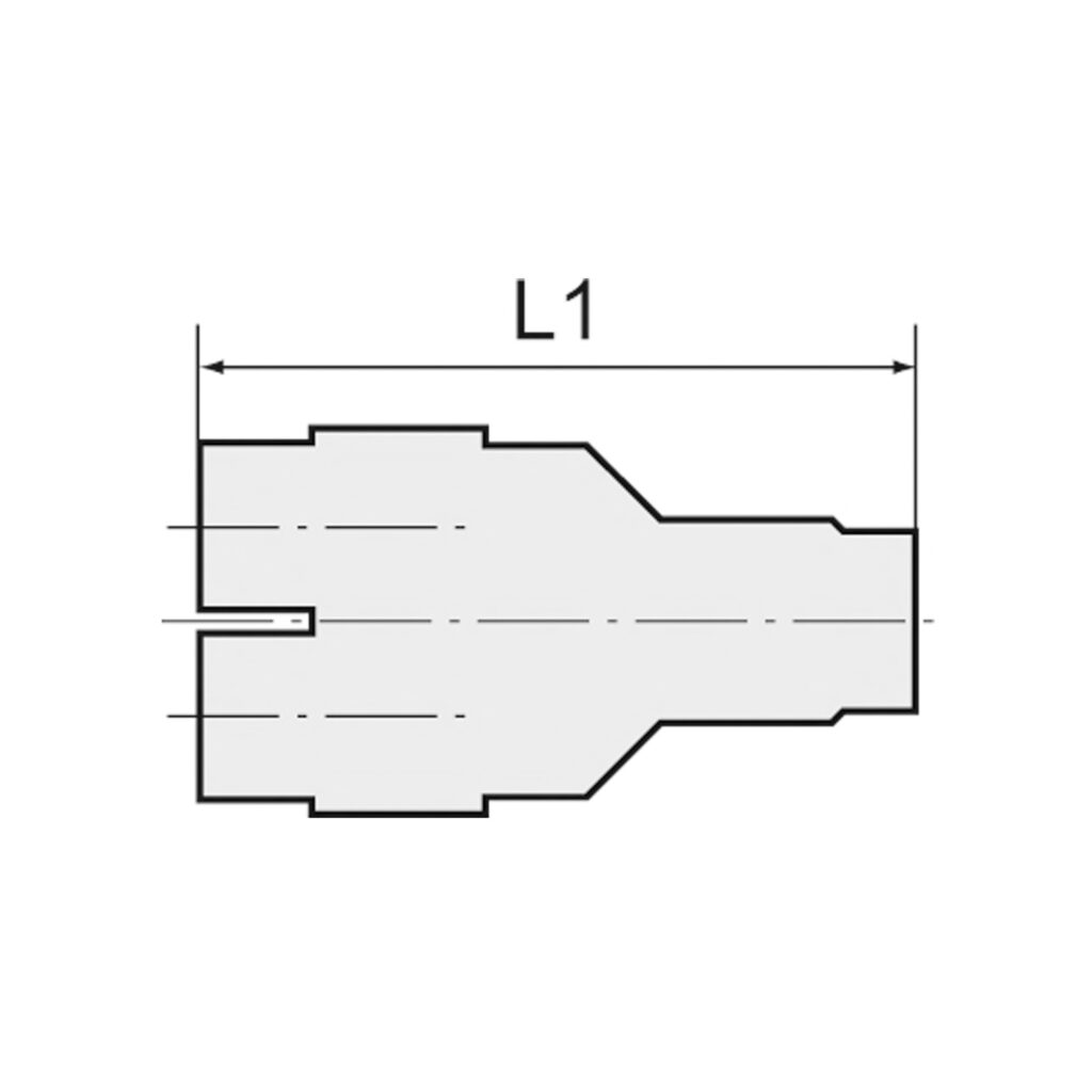 Y-Steckverschraubung »Blaue Serie«, drehbar, M5 außen, Ø 4 mm