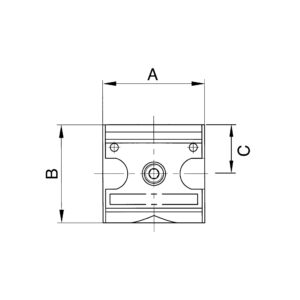 Verteiler »multifix«, schmale Ausführung, BG 1, G 1/4, 4 Abgänge